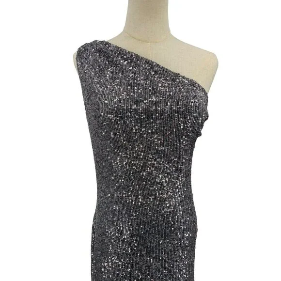Pronovias The Party Edit Glamour Dress Silver Long Gown Prom‎ 8 Formal Designer